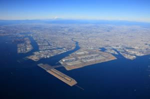 京浜臨海部ライフイノベーション国際戦略総合特区上空写真